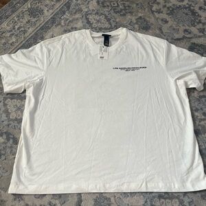 H&M White Graphic Tee